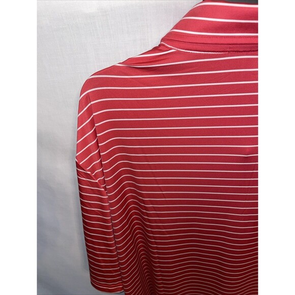 Ralph Lauren RLX Men’s Golf Polo Shirt Size 2XL Red Striped Athleisure Tennis - Picture 11 of 12